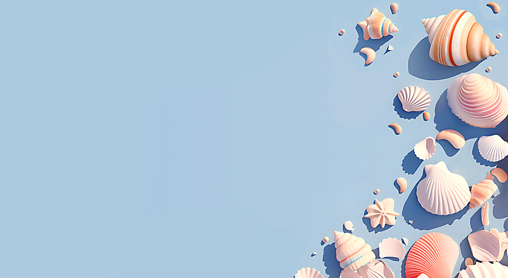 JPG 편집이미지 자연 불가사리 프레임 해변 사람없음 파란색 돌_바위 화려 조개껍데기 산호초 카피스페이스 편집실사 바다 컬러 컨셉 조개 극피동물 공백 수중식물 CG 생태계 파일형식