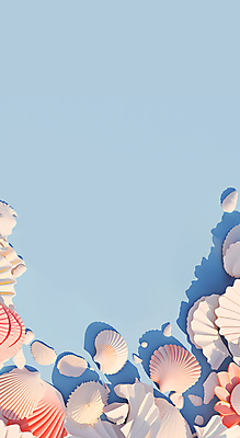 JPG 편집이미지 자연 불가사리 프레임 해변 사람없음 파란색 돌_바위 화려 조개껍데기 산호초 카피스페이스 편집실사 바다 컬러 컨셉 조개 극피동물 공백 수중식물 CG 생태계 파일형식