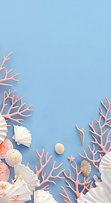 JPG 편집이미지 자연 불가사리 프레임 해변 사람없음 파란색 돌_바위 화려 조개껍데기 산호초 카피스페이스 편집실사 바다 컬러 컨셉 조개 극피동물 공백 수중식물 CG 생태계 파일형식