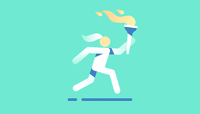 전통 상징 올림픽 일러스트 불꽃 기념 사람모양 한명 들기 이벤트 초록색 달리기 열정 성화 성화봉송 주자 국내일러스트 AI파일 모양 1 감정 스포츠 컬러 모션 불 사람 파일형식 벡터