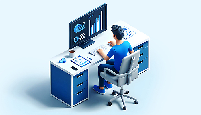 PSD 편집이미지 남자 의자 그래프 직장 한명 앉기 성인 파란색 사무실 노란색 모니터 키보드 업무 작업 책상 분석 디지털합성 문서 워커홀릭 성인남자한명만 편집소스 편집3D 1 컬러 가구 컨셉 회사 비즈니스 모션 사람 컴퓨터 3D 남자한명만 성인남자만 파일형식