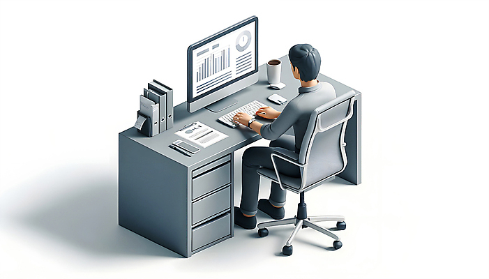 PSD 편집이미지 남자 의자 그래프 직장 한명 앉기 성인 사무실 노란색 모니터 회색 키보드 업무 작업 책상 분석 디지털합성 문서 워커홀릭 성인남자한명만 편집소스 편집3D 1 컬러 가구 컨셉 회사 비즈니스 모션 사람 컴퓨터 3D 남자한명만 성인남자만 파일형식