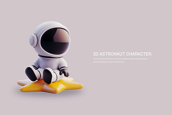 전신 PSD 편집이미지 캐릭터 별 방석 한명 사람 앉기 타이포그라피 3D 우주 귀여움 우주비행사 외계인 헬멧 우주복 연보라색 카피스페이스 편집3D 자연요소 문자 1 옷 컨셉 모션 보라색 공백 미확인물체 보호장비 디지털합성 파일형식