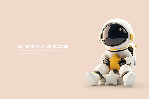 전신 PSD 편집이미지 캐릭터 별 분홍색 한명 들기 사람 앉기 타이포그라피 3D 우주 귀여움 우주비행사 외계인 헬멧 우주복 카피스페이스 편집3D 자연요소 문자 1 옷 컬러 컨셉 모션 공백 미확인물체 보호장비 디지털합성 파일형식