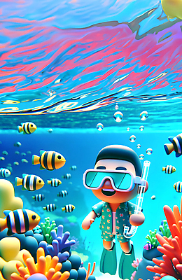JPG 편집이미지 캐릭터 남자 수영복 어린이 바다 자연 물놀이 휴가 열대 한명 소년 여름 수중 탐험 스노클링 산호초 열대어 즐거움 물거품 청록색 활기 수중스포츠 소년한명만 편집3D AI컴퓨터그래픽 AI콘텐츠 1 옷 계절 감정 스포츠 컬러 컨셉 놀이 어류 사람 3D 거품 수상스포츠 수중식물 생태계 남자한명만 소년만 파일형식