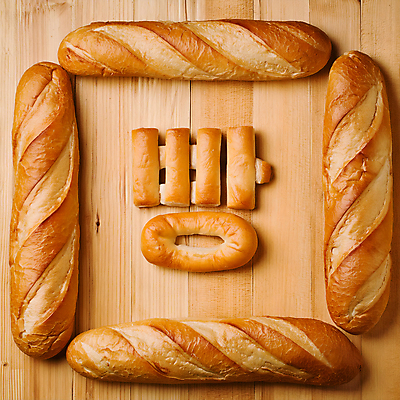 JPG 편집이미지 문자 디자인 빵 타이포그라피 한글 사람없음 갈색 디지털합성 창의력 편집소스 편집실사 AI컴퓨터그래픽 AI콘텐츠 음식 컬러 CG 파일형식