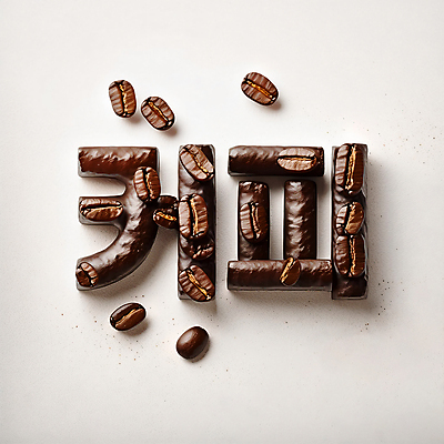 JPG 편집이미지 문자 디자인 커피 타이포그라피 한글 사람없음 갈색 원두 디지털합성 창의력 편집소스 편집실사 AI컴퓨터그래픽 AI콘텐츠 음료 컬러 CG 파일형식