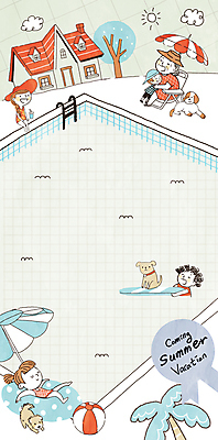 PSD 나무 구름 여자 노년 남자 할머니 어린이 의자 일러스트 사다리 휴식 주택 프레임 수영장 앉기 여러명 여름휴가 눕기 태양 수영 흰색 파라솔 강아지 튜브 카피스페이스 국내일러스트 자연요소 식물 컬러 가구 다수 컨셉 모션 휴가 사람 성인 건물 반려동물 공백 도구 수상스포츠 개 파일형식 여름_계절