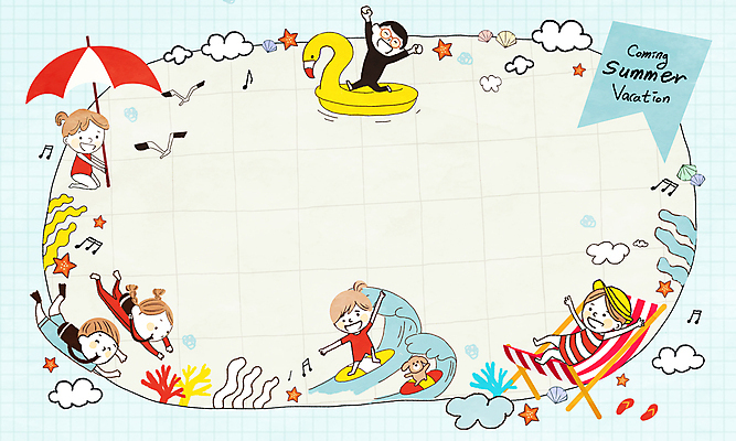 PSD 구름 여자 남자 어린이 바다 의자 음표 일러스트 갈매기 휴식 불가사리 프레임 소녀 소년 여러명 여름휴가 흰색 파라솔 서핑보드 서핑 산호초 스쿠버다이빙 튜브 어린이만 카피스페이스 국내일러스트 자연요소 기호 음악 컬러 가구 다수 컨셉 조류 휴가 극피동물 사람 공백 수상스포츠 보드_스포츠 수중식물 파일형식 여름_계절