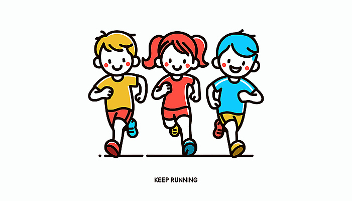 전신 캐릭터 여자 남자 행복 어린이 하늘색 운동화 일러스트 건강 미소 웃음 소녀 소년 빨간색 세명 운동복 달리기 조깅 노란색 헬스 즐거움 러닝 어린이만 일러캐릭터 AI파일 옷 감정 컬러 신발 모션 표정 사람 파란색 운동 파일형식 벡터