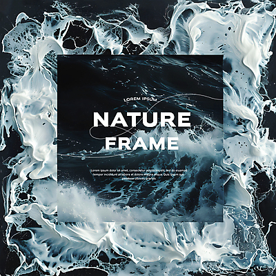 PSD 편집이미지 파도 바다 자연 프레임 사람없음 여름 맑음 검은색 분위기 시원함 카피스페이스 이미지편집 계절 컬러 컨셉 날씨 공백 생태계 파일형식