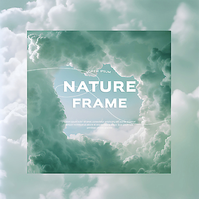 PSD 구름 편집이미지 자연 하늘 프레임 사람없음 여름 맑음 분위기 화사함 민트색 몽환 카피스페이스 이미지편집 자연요소 계절 컬러 컨셉 날씨 공백 생태계 파일형식