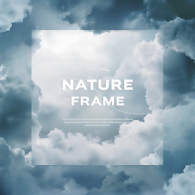 PSD 구름 편집이미지 하늘색 자연 하늘 프레임 사람없음 여름 맑음 분위기 화사함 몽환 카피스페이스 이미지편집 자연요소 계절 컨셉 날씨 파란색 공백 생태계 파일형식