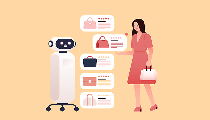 전신 여자 가방 일러스트 기술 한명 들기 성인 쇼핑 디지털 선택 쇼핑몰 로봇 추천 베이지색 성인여자한명만 상호작용 국내일러스트 AI파일 1 잡화 컬러 컨셉 모션 사람 여자한명만 성인여자만 파일형식 벡터