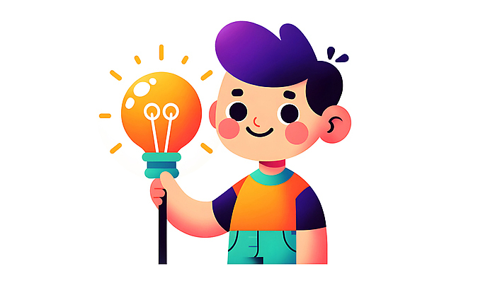JPG 캐릭터 교육 남자 어린이 일러스트 전구 상상 아이디어 한명 들기 소년 컬러풀 창의력 소년한명만 일러캐릭터 AI일러스트 AI콘텐츠 1 컬러 컨셉 모션 사람 남자한명만 소년만 파일형식