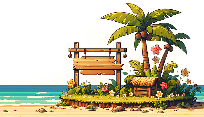 JPG 구름 꽃 바다 섬 여행 일러스트 휴식 열대 간판 프레임 풍경 해변 사람없음 여름 야자수 휴양지 알로하 트로피컬아트 국내일러스트 AI일러스트 AI콘텐츠 자연요소 나무 식물 계절 컨셉 장소 인사 그림 파일형식