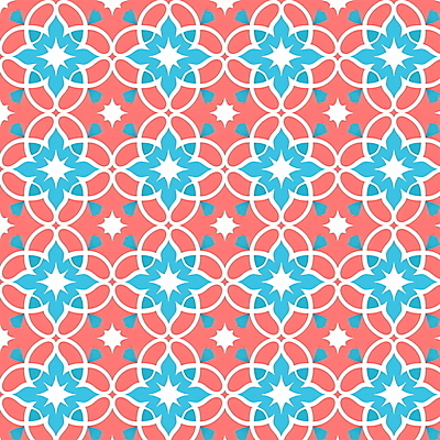 PSD 디자인 꽃 분홍색 일러스트 추상 사람없음 그래픽 파란색 패턴백그라운드 모로코 대칭 국내일러스트 식물 컬러 백그라운드 무늬 패턴 아프리카 파일형식