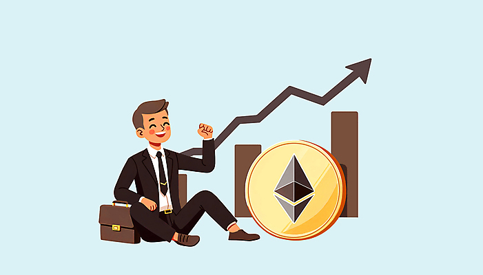 JPG 전신 남자 가방 일러스트 비즈니스 성공 그래프 한명 미소 앉기 정장 성인 금융 파란색 동전 기쁨 투자 상승 펀드 성인남자한명만 이더리움 국내일러스트 AI일러스트 AI콘텐츠 1 잡화 옷 감정 컬러 컨셉 돈 모션 표정 사람 경제 남자한명만 성인남자만 파일형식 가상화폐