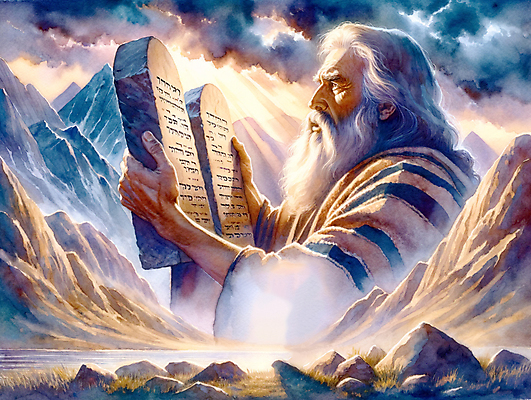 JPG 노년 남자 기독교 일러스트 하늘 수채화 산 한명 들기 햇빛 성경 기적 성화 모세 십계명 노인남자한명만 국내일러스트 AI일러스트 AI콘텐츠 1 종교 종교용품 모션 사람 성인 태양 남자한명만 노인남자만 파일형식