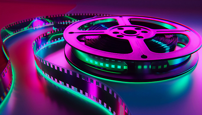 JPG 편집이미지 조명 사람없음 컬러풀 어둠 필름 영화 편집실사 AI컴퓨터그래픽 AI콘텐츠 컬러 문화예술 CG 파일형식