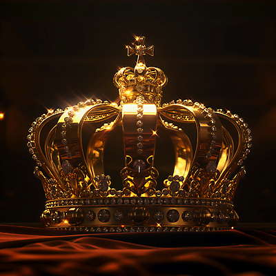 JPG 편집이미지 왕관 사람없음 반짝임 화려 황금 오브젝트 편집실사 AI포토 AI콘텐츠 컨셉 모션 CG 파일형식