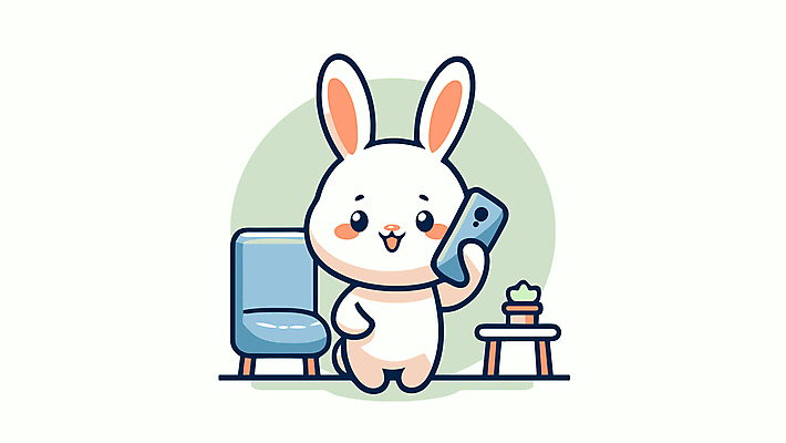 화분 일러스트 탁자 들기 사람없음 일상 스마트폰 소파 토끼캐릭터 통화 벡터 국내일러스트 AI파일 동물캐릭터 가구 의자 모션 라이프 핸드폰 스마트기기 토끼 파일형식