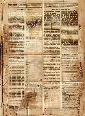 JPG 편집이미지 종이 백그라운드 텍스트 사람없음 갈색 신문 질감 편집실사 AI포토 AI콘텐츠 컬러 간행물 뉴스 CG 파일형식