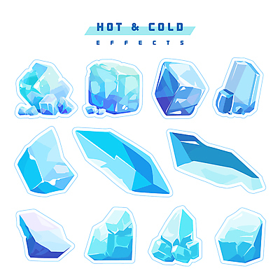 조각 스티커 일러스트 사람없음 파란색 세트 얼음 차가움 파편 오브젝트 엘리먼트 편집소스 이펙트그래픽 국내일러스트 AI파일 자연요소 컬러 그래픽백그라운드 파일형식 벡터