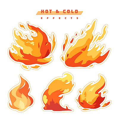 스티커 일러스트 불 불꽃 사람없음 빨간색 세트 뜨거움 오브젝트 엘리먼트 편집소스 이펙트그래픽 국내일러스트 AI파일 자연요소 컬러 그래픽백그라운드 파일형식 벡터