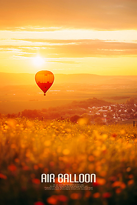 PSD 구름 편집이미지 꽃 자연 하늘 사람없음 노을 열기구 이미지편집 자연요소 식물 항공교통 생태계 파일형식