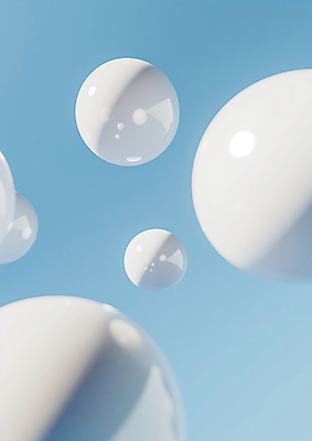 JPG 편집이미지 하늘 사람없음 화장품 원형 입자 광택 수분크림 편집소스 편집실사 AI컴퓨터그래픽 AI콘텐츠 도형 뷰티 CG 파일형식