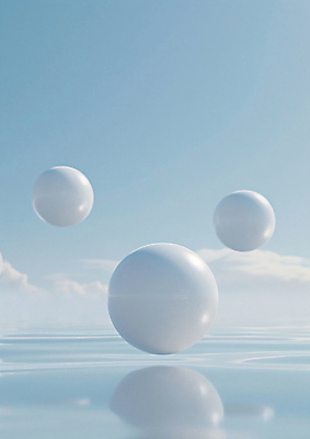 JPG 편집이미지 물결 사람없음 반사 화장품 원형 수면 입자 수분크림 편집소스 편집실사 AI컴퓨터그래픽 AI콘텐츠 도형 물 뷰티 CG 파일형식