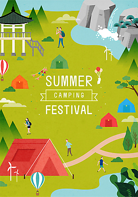 전신 나무 여자 남자 일러스트 산 텐트 이벤트 여러명 성인 연두색 여름 축제 폭포 캠핑 열기구 풍선 가랜드 성인만 국내일러스트 AI파일 식물 계절 다수 항공교통 자연 레저 캠핑도구 사람 초록색 파티용품 파일형식 벡터