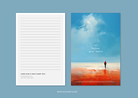 전신 템플릿 바다 붓터치 한명 성인 빨간색 파란색 반사 물감 혼합 질감 엽서 감성 성인한명만 이미지템플릿 AI파일 1 컬러 컨셉 사람 미술도구 편지 성인만 파일형식 벡터