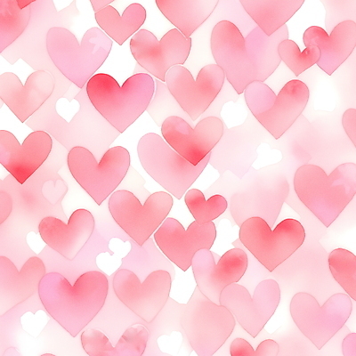 JPG 분홍색 패턴 일러스트 수채화 사람없음 귀여움 하트 하트백그라운드 번짐 국내일러스트 AI일러스트 AI콘텐츠 모양 컬러 백그라운드 컨셉 무늬 파일형식 효과