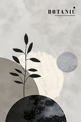 PSD 식물 디자인 포스터 일러스트 추상 사람없음 회색 원형 균형 모던 질감 국내일러스트 도형 컬러 무늬 파일형식
