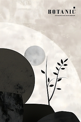 PSD 식물 디자인 포스터 일러스트 추상 사람없음 회색 원형 균형 모던 질감 국내일러스트 도형 컬러 무늬 파일형식
