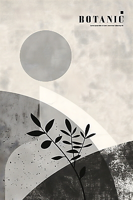 PSD 식물 디자인 포스터 일러스트 추상 사람없음 회색 원형 균형 모던 질감 국내일러스트 도형 컬러 무늬 파일형식