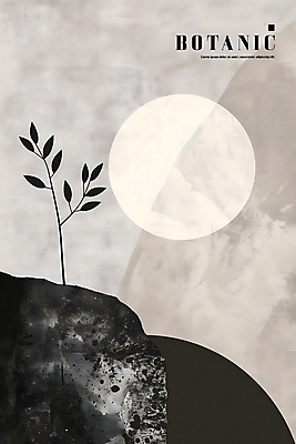 PSD 식물 디자인 포스터 일러스트 추상 사람없음 회색 원형 균형 모던 질감 국내일러스트 도형 컬러 무늬 파일형식