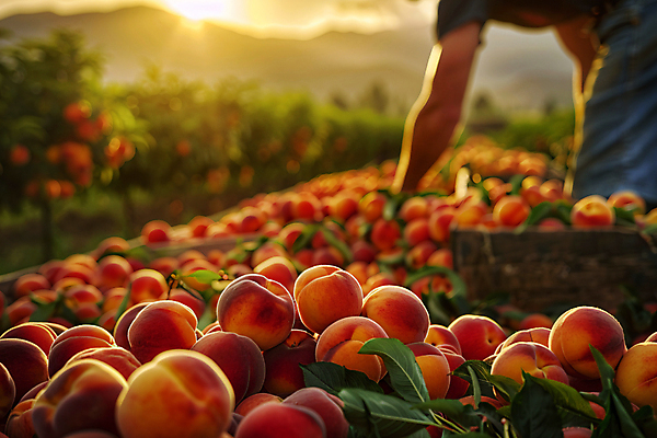 JPG 편집이미지 남자 잎 한명 성인 여름 햇빛 농장 수확 신선 체험 과수원 디지털합성 복숭아 성인남자한명만 편집실사 AI인물포토 AI콘텐츠 식물 1 계절 컨셉 농업 과일 사람 태양 CG 남자한명만 성인남자만 파일형식 AI포토