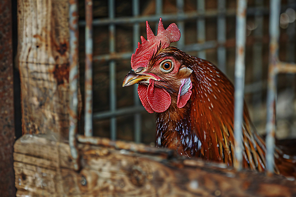 JPG 편집이미지 사람없음 닭 바이러스 디지털합성 전염 사육장 닭장 가축전염병 편집실사 AI포토 AI콘텐츠 조류 질병 CG 감염 전염병 파일형식