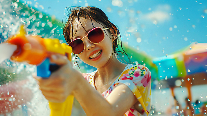 JPG 편집이미지 여자 놀이 한명 미소 상반신 성인 여름 선글라스 물방울 발사 디지털합성 물총 워터파크 의료성형뷰티 성인여자한명만 편집실사 AI인물포토 AI콘텐츠 1 계절 안경 수영장 표정 사람 CG 여자한명만 성인여자만 파일형식 AI포토