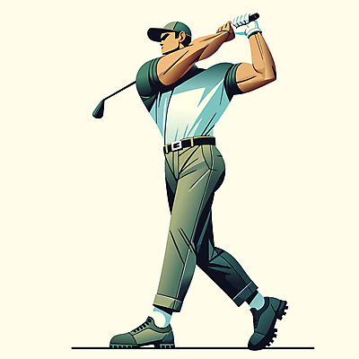 전신 모자 남자 스포츠 골프 일러스트 한명 성인 골프채 벨트 골퍼 스윙 집중 성인남자한명만 벡터 국내일러스트 AI파일 1 잡화 포즈 컨셉 운동선수 골프용품 사람 구기 남자한명만 성인남자만 파일형식