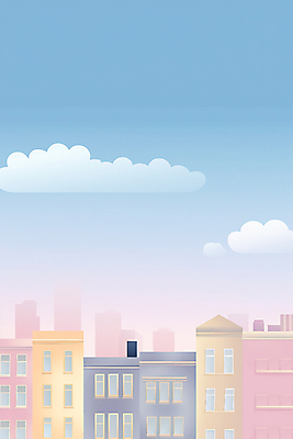 JPG 구름 일러스트 창문 하늘 풍경 빌딩 사람없음 건물 일몰 도시 국내일러스트 AI일러스트 AI콘텐츠 자연요소 건축물 노을 파일형식