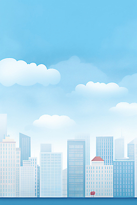 JPG 구름 일러스트 창문 하늘 풍경 빌딩 사람없음 건물 도시 국내일러스트 AI일러스트 AI콘텐츠 자연요소 건축물 파일형식