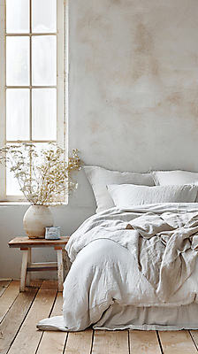 JPG 편집이미지 창문 베개 침구 탁자 사람없음 여름 꽃병 침실 이불 디지털합성 나무바닥 소재 편집실사 AI포토 AI콘텐츠 계절 꽃 가구 바닥 CG 파일형식