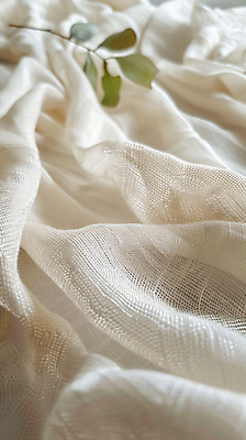 JPG 편집이미지 잎 베개 침구 사람없음 여름 침실 이불 삼베 디지털합성 소재 편집실사 AI포토 AI콘텐츠 식물 계절 CG 파일형식 천_직물