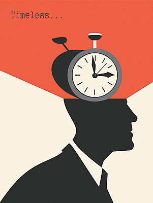 남자 실루엣 시계 생각 일러스트 상상 한명 성인 타이포그라피 빨간색 시간 성인남자한명만 국내일러스트 AI파일 문자 1 컬러 촬영기법 사람 남자한명만 성인남자만 파일형식 벡터