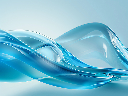 JPG 편집이미지 디자인 사람없음 파란색 투명 우아함 웨이브 카피스페이스 편집실사 AI컴퓨터그래픽 AI콘텐츠 컬러 컨셉 공백 CG 파일형식