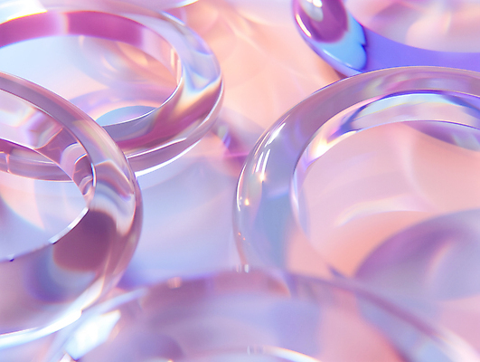 JPG 편집이미지 디자인 분홍색 사람없음 투명 고리 우아함 카피스페이스 편집실사 AI컴퓨터그래픽 AI콘텐츠 컬러 컨셉 공백 CG 파일형식